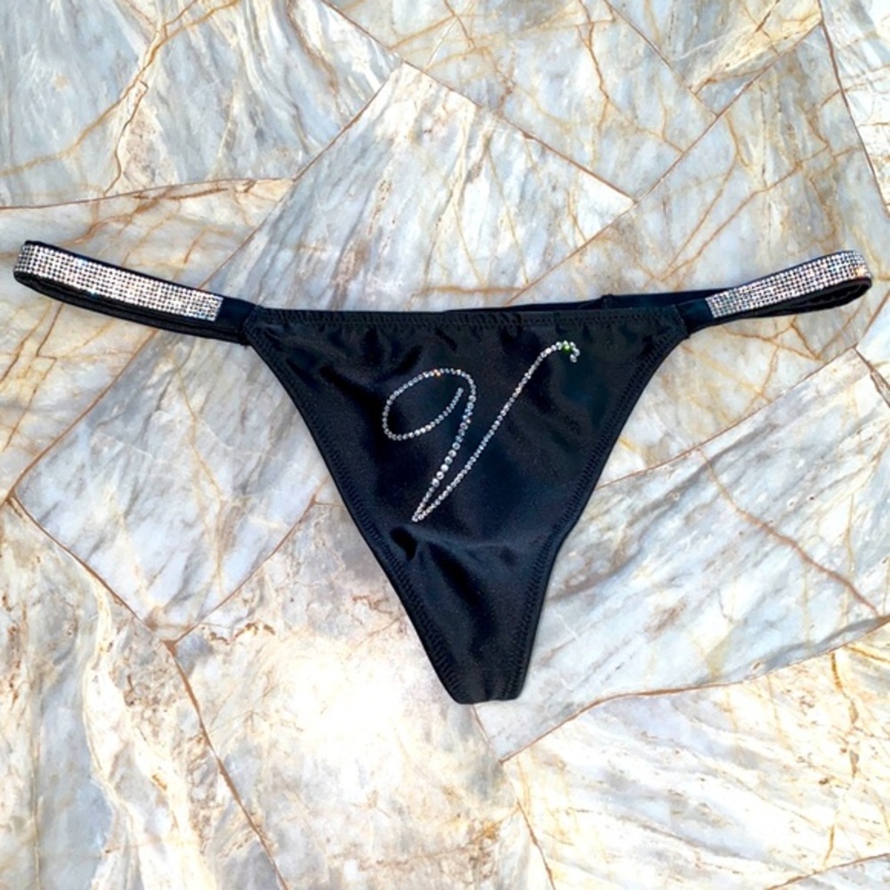 Victoria Secret Shine Strap High Leg Thong Brazilian Bombshell New